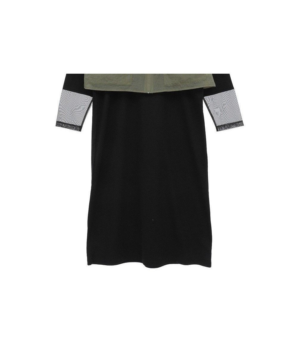 【グリーンパークス/Green Parks】のSET2点シアーナイロンベスト+リブワンピース インテリア・キッズ・メンズ・レディースファッション・服の通販 founy(ファニー) 　ファッション　Fashion　レディースファッション　Fashion for Women　アウター　Coat / Outerwear Collection　シアー　Sheer, See-Through　トレンド　Trend, Trending Now　フォルム　Silhouette, Form　ベスト　Vest, Waistcoat　ポケット　Pocket, Pocket Detail　夏　Summer　春　Spring　S/S・春夏　SS, Spring/Summer, Warm Season　Black|ID: prp329100004527839 ipo3291000000032479303