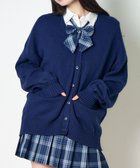 【ウィゴー/WEGO】の【SCHOOLITEM】ニットカーディガン ネイビー|ID: prp329100004527853 ipo3291000000032018230