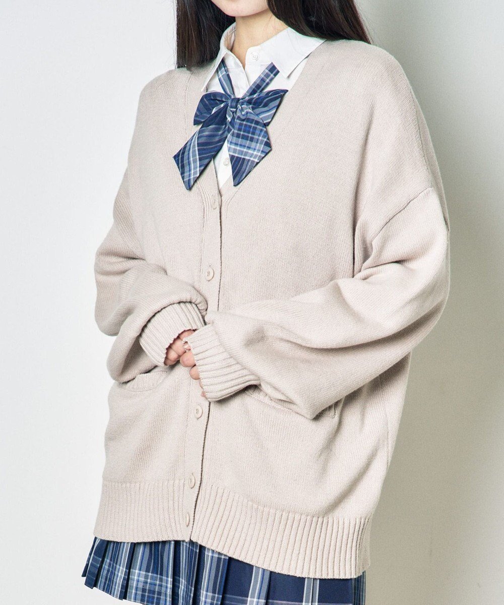 【ウィゴー/WEGO】の【SCHOOLITEM】ニットカーディガン インテリア・キッズ・メンズ・レディースファッション・服の通販 founy(ファニー) 　ファッション　Fashion　レディースファッション　WOMEN　トップス・カットソー　Tops/Tshirt　ニット　Knit Tops　カーディガン　Cardigans　カーディガン　Cardigan　シンプル　Simple　夏　Summer　春　Spring　S/S・春夏　Ss・Spring/Summer　ベージュ|ID: prp329100004527853 ipo3291000000032018231