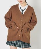【ウィゴー/WEGO】の【SCHOOLITEM】ニットカーディガン チョコブラウン|ID: prp329100004527853 ipo3291000000032018240