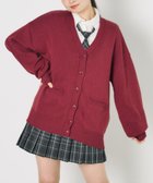 【ウィゴー/WEGO】の【SCHOOLITEM】ニットカーディガン レッドワイン|ID: prp329100004527853 ipo3291000000032018243