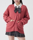 【ウィゴー/WEGO】の【SCHOOLITEM】ニットカーディガン レッド|ID: prp329100004527853 ipo3291000000032018259