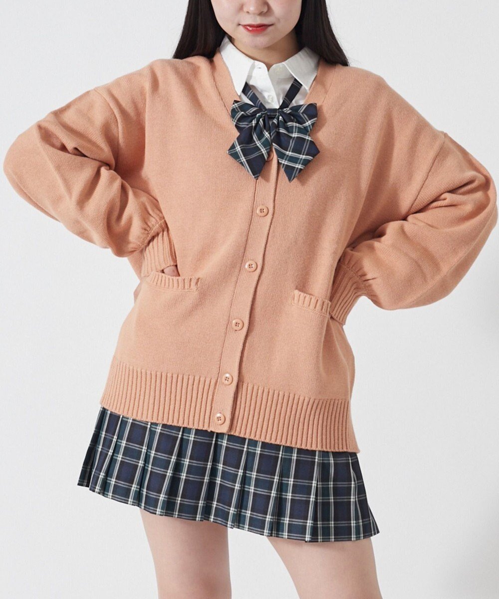【ウィゴー/WEGO】の【SCHOOLITEM】ニットカーディガン インテリア・キッズ・メンズ・レディースファッション・服の通販 founy(ファニー) 　ファッション　Fashion　レディースファッション　WOMEN　トップス・カットソー　Tops/Tshirt　ニット　Knit Tops　カーディガン　Cardigans　カーディガン　Cardigan　シンプル　Simple　夏　Summer　春　Spring　S/S・春夏　Ss・Spring/Summer　オレンジ|ID: prp329100004527853 ipo3291000000032018261