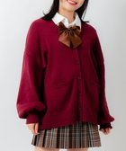 【ウィゴー/WEGO】の【SCHOOL ITEM】ニットカーディガン ワイン|ID: prp329100004527853 ipo3291000000034595611