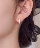 【フィービィー/phoebe】の【金属アレルギー対応】プチベゼルストーンフープセラミックピアス シャンパンゴールド シャンパンゴールド|ID: prp329100004527865 ipo3291000000032018289
