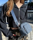 【ウィゴー/WEGO】のサークルポーチ付きスクエアショルダー ブルーその他|ID: prp329100004527868 ipo3291000000032603761
