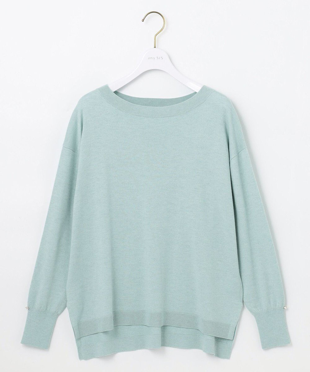 【エニィ スィス/any SiS】の【洗える】カシミヤブレンド ニット インテリア・キッズ・メンズ・レディースファッション・服の通販 founy(ファニー) ファッション Fashion レディースファッション Fashion for Women トップス・カットソー Cut & Sew Tops ニット Knit Tops & Sweaters シンプル Simple, Minimal セーター Sweater, Knitwear バランス Balance, Style Balance エレガント 上品 Elegant 洗える Machine Washable A/W・秋冬 Autumn/Winter ミント|ID: prp329100004527940 ipo3291000000034387625