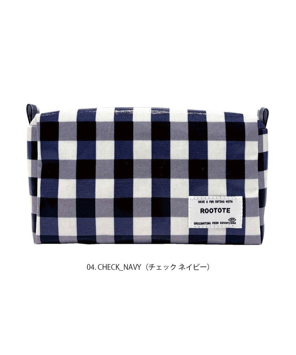 【ルートート/ROOTOTE】の1031【ポーチ】WR.ポーチ.ラミネート-Q インテリア・キッズ・メンズ・レディースファッション・服の通販 founy(ファニー) 　ファッション　Fashion　レディースファッション　WOMEN　財布　Wallets　ポーチ　Pouches　カメラ　Camera　ギンガム　Gingham　財布　Wallet　チェック　Check　ポーチ　Pouch　おすすめ　Recommend　NEW・新作・新着・新入荷　New Arrivals　04:チェック・ネイビー|ID: prp329100004528013 ipo3291000000032018848