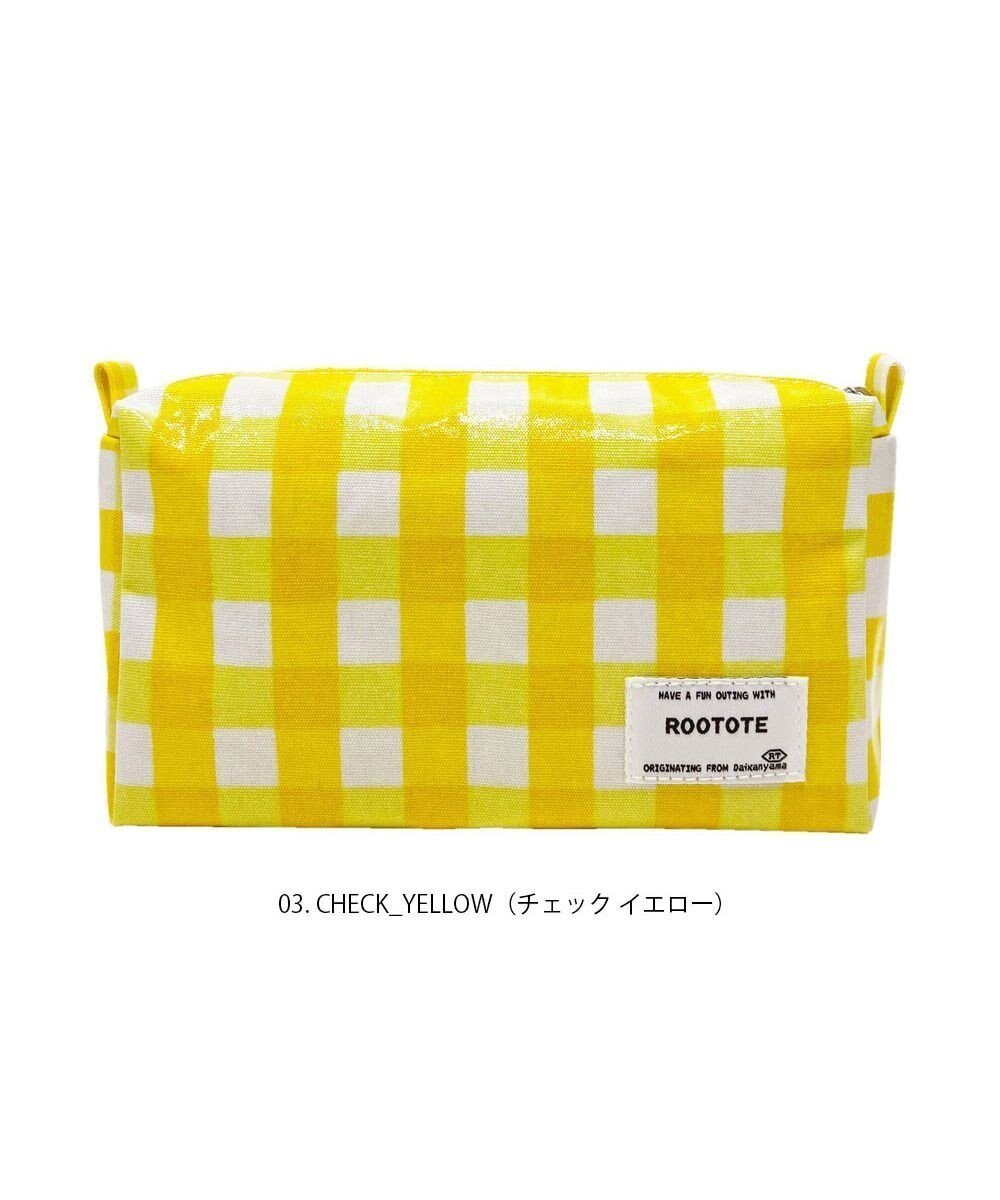 【ルートート/ROOTOTE】の1031【ポーチ】WR.ポーチ.ラミネート-Q インテリア・キッズ・メンズ・レディースファッション・服の通販 founy(ファニー) 　ファッション　Fashion　レディースファッション　WOMEN　財布　Wallets　ポーチ　Pouches　カメラ　Camera　ギンガム　Gingham　財布　Wallet　チェック　Check　ポーチ　Pouch　おすすめ　Recommend　NEW・新作・新着・新入荷　New Arrivals　03:チェック・イエロー|ID: prp329100004528013 ipo3291000000032018849