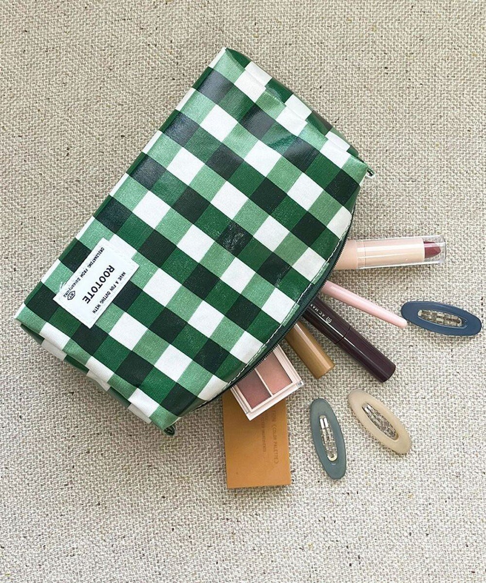 【ルートート/ROOTOTE】の1031【ポーチ】WR.ポーチ.ラミネート-Q インテリア・キッズ・メンズ・レディースファッション・服の通販 founy(ファニー) ファッション Fashion レディースファッション Fashion for Women ミニ財布・二つ折り財布 Wallets & Card Cases ポーチ&ミニバッグ Pouches & Mini Bags カメラ Camera Accessories ギンガム Gingham, Gingham Fabric 財布 Wallet, Purse チェック Check, Plaid, Tartan ポーチ Pouch, Small Case おすすめ Recommended / Our Picks 新作・新入荷 New Arrivals / New In 01:チェック・グリーン|ID: prp329100004528013 ipo3291000000033648943