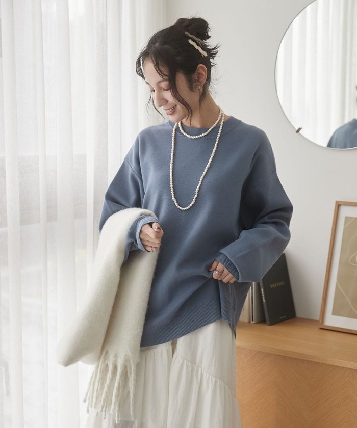 【ウィゴー/WEGO】の【ユニセックス着用ITEM/MLサイズ展開】ミラノリブクルーネックプルオーバー インテリア・キッズ・メンズ・レディースファッション・服の通販 founy(ファニー) https://founy.com/ ファッション Fashion レディースファッション Fashion for Women トップス・カットソー Cut & Sew Tops ニット Knit Tops & Sweaters カジュアルプルオーバー・ニットトップス Pullovers & Knit Tops / Casual Pullovers 秋 Autumn カーゴパンツ Cargo Pants, Utility Pants スマホ Smartphone, Mobile Device スラックス Slacks, Dress Pants セーター Sweater, Knitwear デニム Denim, Jeans Material ベーシック Basic, Essential リラックス Relax, Relaxed Fit ワイド Wide, Wide Fit 冬 Winter / This Winter A/W・秋冬 Autumn/Winter おすすめ Recommended / Our Picks |ID: prp329100004528028 ipo3291000000032656483