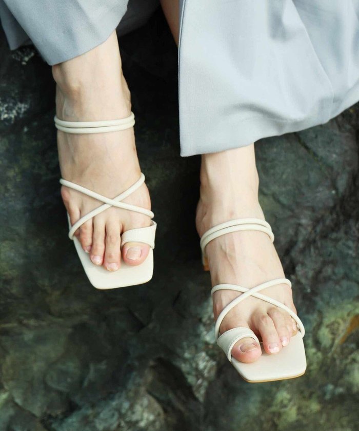 【ボントレ/BONTRE】の【PRECIEUX JOUET/プレシュウジュエ】ナロートングセットバックヒールサンダル/016PJ インテリア・キッズ・メンズ・レディースファッション・服の通販 founy(ファニー) https://founy.com/ ファッション Fashion レディースファッション Ladies' Fashion Online バッグ Bag サンダル Sandals トレンド Trend 夏 Summer 春 Spring S/S・春夏 Ss・Spring/Summer |ID: prp329100004528031 ipo3291000000032670420