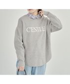【グリーンパークス/Green Parks】のもちやわロゴニットプルオーバー Gray Mixture|ID: prp329100004528038 ipo3291000000032018957