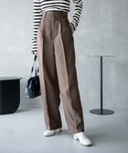 【ウィゴー/WEGO】の【手洗い可】ハイウエストセンタープレスワイドパンツ ブラウン|ID: prp329100004528042 ipo3291000000032567993