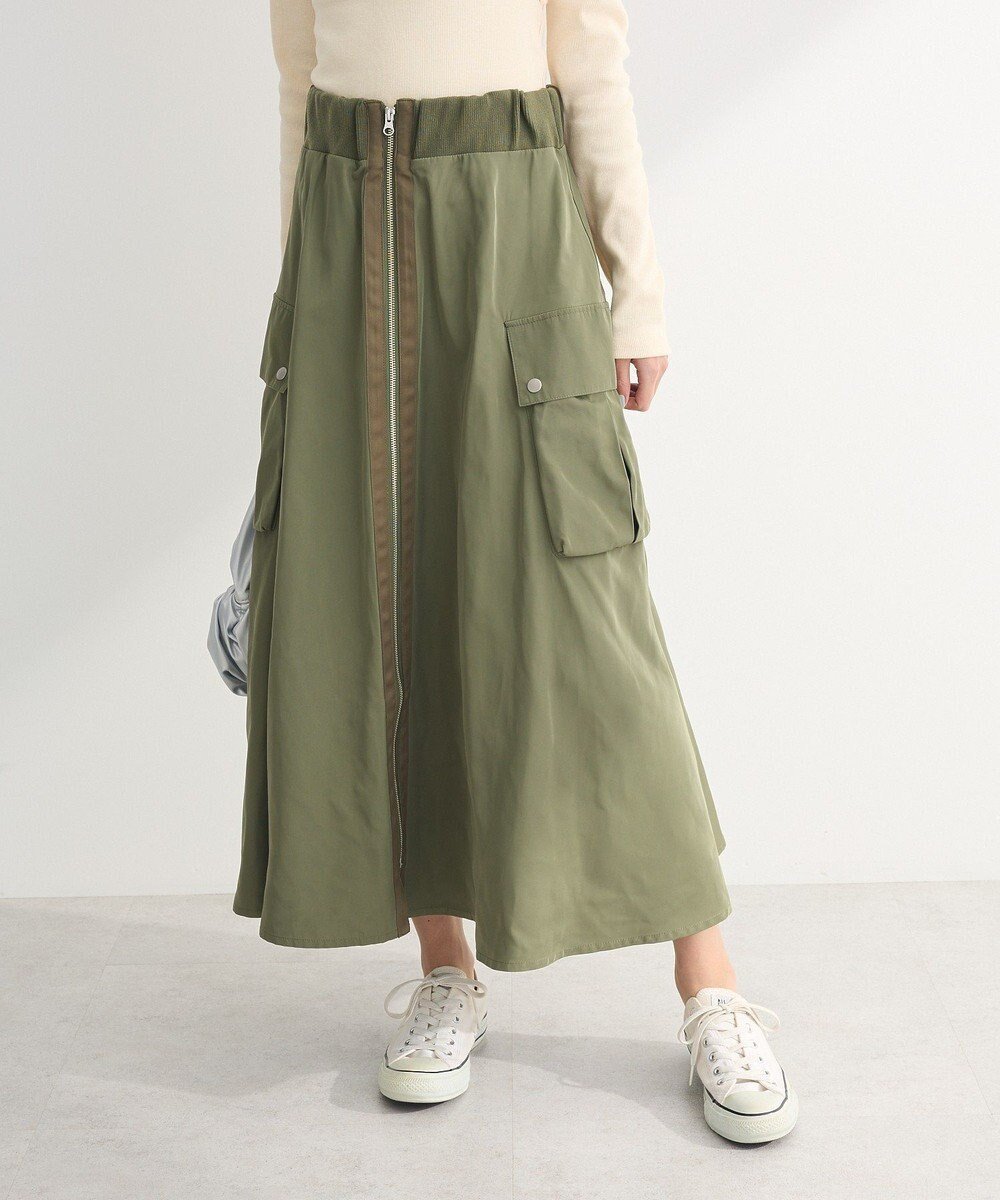 【グリーンパークス/Green Parks】の・SUGAR SPOON ミリタリーフレアスカート インテリア・キッズ・メンズ・レディースファッション・服の通販 founy(ファニー) 　ファッション　Fashion　レディースファッション　WOMEN　スカート　Skirt　Aライン/フレアスカート　Flared A-Line Skirts　おすすめ　Recommend　フラップ　Flap　ポケット　Pocket　ロング　Long　エレガント 上品　Elegant　夏　Summer　春　Spring　S/S・春夏　Ss・Spring/Summer　Khaki|ID: prp329100004528046 ipo3291000000032018997