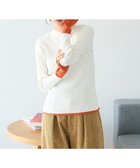 【クラフトスタンダードブティック/CRAFT STANDARD BOUTIQUE】の洗える/とてもち配色モックネックリブニットプルオーバー/24AW Ivory|ID: prp329100004528152 ipo3291000000032019459
