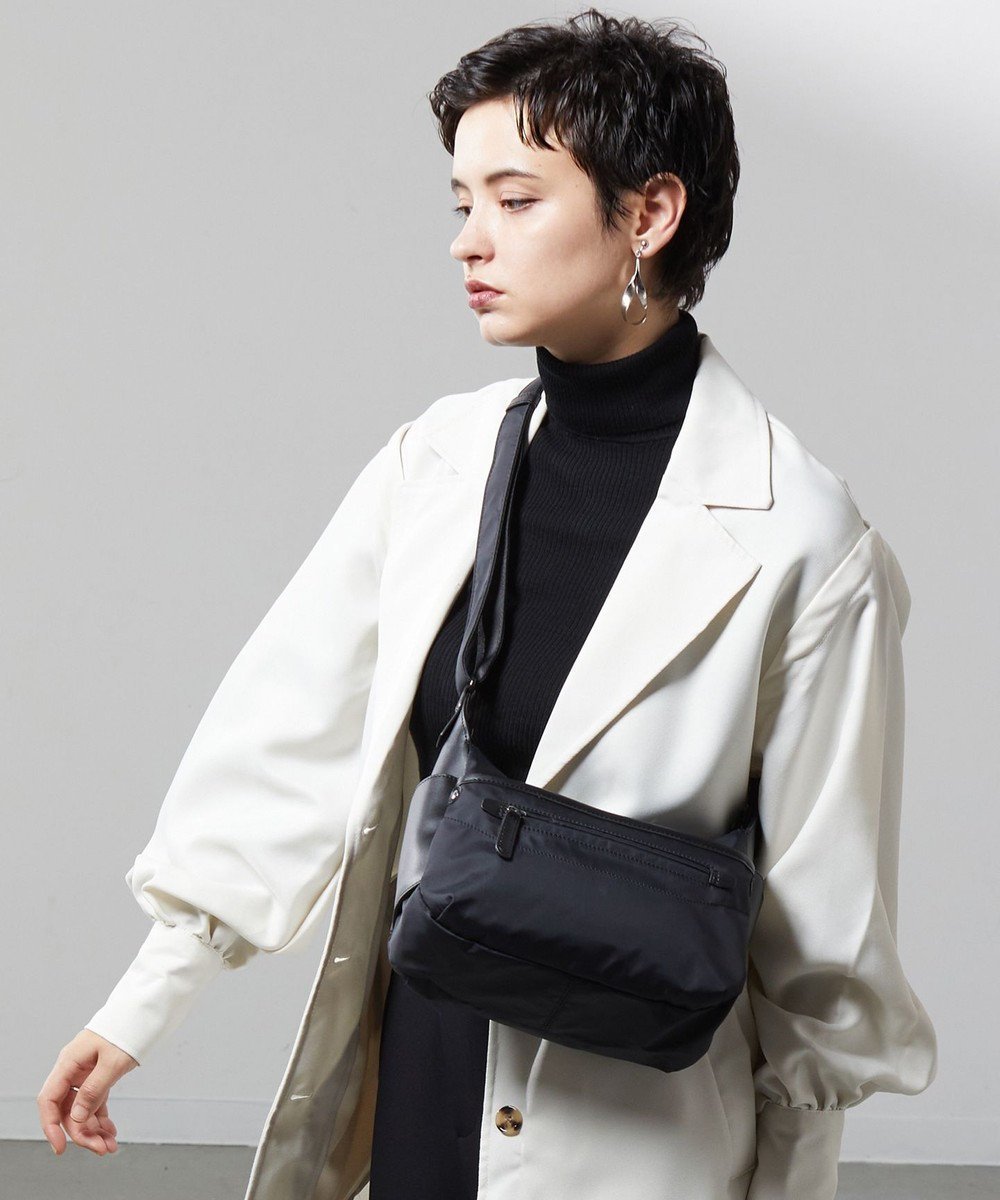 【イザック/Y'SACCS】の【ナイロンタフタ×リサイクルレザー】デイリーポシェット 人気、トレンドファッション・服の通販 founy(ファニー) 　ファッション　Fashion　レディースファッション　Fashion for Women　ショルダー　Shoulder, Shoulder Strap　シンプル　Simple, Minimal　スマート　Smart, Elegant　タフタ　Taffeta, Structured Fabric　トラベル　Travel, Travel Gear　人気　Popular, Best Seller　ポケット　Pocket, Pocket Detail　ポシェット　Pochette, Mini Bag　ラウンド　Round, Round Neck　リュック　Backpack, Rucksack　再入荷　Restock / Back in Stock　 other-1|ID: prp329100004528179 ipo3291000000033315607