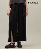 【23区/NIJYUSANKU】の【SACRA】トリアセサテン パンツ 人気、トレンドファッション・服の通販 founy(ファニー) ファッション Fashion レディースファッション WOMEN パンツ Pants 春 Spring カッティング Cutting コレクション Collection シルク Silk ドレープ Drape フロント Front ミックス Mix 無地 Plain Color リラックス Relax ワイド Wide ワッシャー Washer S/S・春夏 Ss・Spring/Summer 夏 Summer 2024年 2024 2024春夏・S/S Ss,Spring/Summer,2024 エレガント 上品 Elegant thumbnail ブラック系|ID: prp329100004528209 ipo3291000000032019704