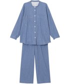 【ワコール 睡眠科学/wacoal suimin】のパジャマ 長袖 長ズボン 綿100%(本体) レディース YDX511 睡眠科学/ワコール 人気、トレンドファッション・服の通販 founy(ファニー) ファッション Fashion レディースファッション WOMEN トップス・カットソー Tops/Tshirt スタイリッシュ Stylish デニム Denim 長袖 Long Sleeve パジャマ Pajamas パターン Pattern ボトム Bottom thumbnail ブルー|ID: prp329100004528224 ipo3291000000032019752