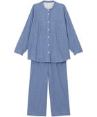 【ワコール 睡眠科学/wacoal suimin】のパジャマ 長袖 長ズボン 綿100%(本体) レディース YDX511 睡眠科学/ワコール 人気、トレンドファッション・服の通販 founy(ファニー) ファッション Fashion レディースファッション Fashion for Women トップス・カットソー Cut & Sew Tops スタイリッシュ Stylish, Fashionable デニム Denim, Jeans Material 長袖 Long Sleeve, Full Sleeve パジャマ Pajamas, Sleepwear パターン Pattern, Design Print ボトム Bottoms, Lower Wear thumbnail ブルー|ID: prp329100004528224 ipo3291000000033476549