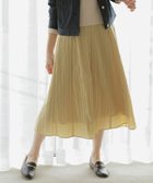 【ジェイ プレス/J.PRESS】の【洗える】リンクルリッド フレアー スカート イエロー系|ID: prp329100004528241 ipo3291000000032019835