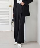 【アイシービー/iCB】の【洗える】シルフィルダブルクロス ワイドパンツ ブラック系|ID: prp329100004528244 ipo3291000000032514231