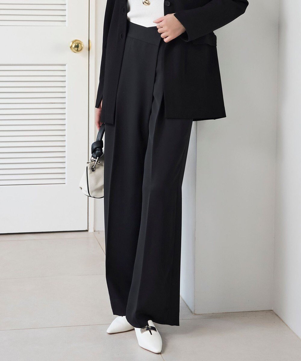 【アイシービー/iCB】の【洗える】シルフィルダブルクロス ワイドパンツ インテリア・キッズ・メンズ・レディースファッション・服の通販 founy(ファニー) ファッション Fashion レディースファッション Fashion for Women パンツ Pants & Trousers 春 Spring 洗える Machine Washable シルク Silk, 100% Silk センター Center, Center Line ダブル Double, Double-Breasted ドレープ Drape, Draping Fabric ラップ Wrap, Wrap Design ワイド Wide, Wide Fit S/S・春夏 SS, Spring/Summer, Warm Season おすすめ Recommended / Our Picks 夏 Summer 2025年 2025 2025春夏・S/S Spring/Summer 2025 SS25 ブラック系|ID: prp329100004528244 ipo3291000000033604495