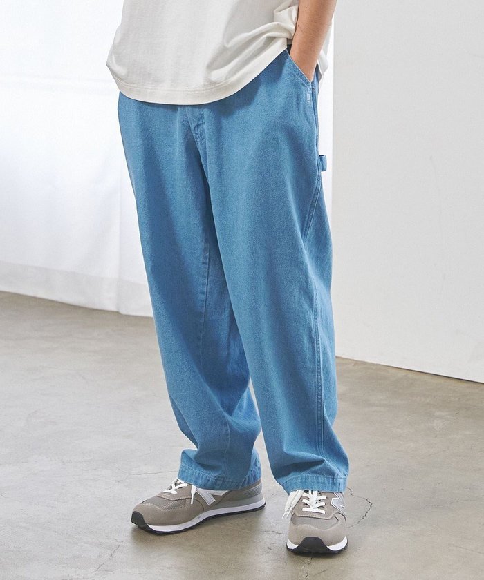 【ジェイプレスヨークストリート/J.PRESS YORK STREET】の【UNISEX】UNIVERSAL OVERALL × YORK STREET ペインターパンツ インテリア・キッズ・メンズ・レディースファッション・服の通販 founy(ファニー) https://founy.com/ ファッション Fashion レディースファッション Fashion for Women パンツ Pants & Trousers デニムパンツ・ジーンズ・美脚デニム Denim Jeans & Pants 春 Spring ジャケット Jacket, Outerwear スピンドル Spindle, Drawcord デニム Denim, Jeans Material 定番 Standard, Basic Item ブルゾン Blouson, Bomber Jacket ユニセックス Unisex, Genderless ワイド Wide, Wide Fit ワーク Workwear, Utility Style S/S・春夏 SS, Spring/Summer, Warm Season 夏 Summer |ID: prp329100004528259 ipo3291000000032708487