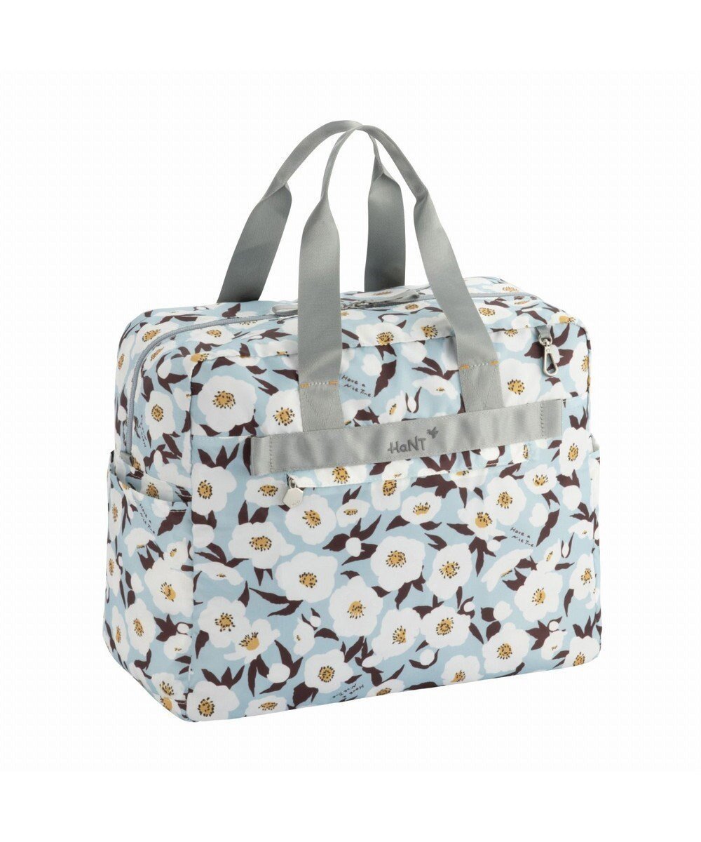 【エースバッグズアンドラゲッジ/ACE BAGS & LUGGAGE】のHaNT トラベルアクセサリー 折り畳みボストンバッグ 30L 17721 ハント インテリア・キッズ・メンズ・レディースファッション・服の通販 founy(ファニー) 　ファッション　Fashion　レディースファッション　Fashion for Women　アクセサリー　Fashion Accessories　コンパクト　Compact, Small Size　セットアップ　Set-Up, Coordinated Outfit　トラベル　Travel, Travel Gear　パターン　Pattern, Design Print　フロント　Front, Front Design　ボストンバッグ　Boston Bag, Retro Bag　ポケット　Pocket, Pocket Detail　ポーチ　Pouch, Small Case　メッシュ　Mesh, Net Fabric　リュック　Backpack, Rucksack　再入荷　Restock / Back in Stock　旅行　Travel　スーツケース キャリーケース　Suitcase / Carry Case　ブルーフラワー|ID: prp329100004528263 ipo3291000000032578204