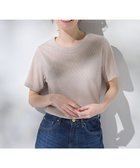 【エニィファム/any FAM】の【洗濯機可】ラメテレコTシャツ ベージュラメ|ID: prp329100004528313 ipo3291000000032020155
