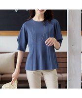 【ティアクラッセ/Tiaclasse】の【洗える】マトンスリーブカットソートップス 人気、トレンドファッション・服の通販 founy(ファニー) ファッション Fashion レディースファッション Ladies' Fashion Online トップス・カットソー Tops/Tshirt シャツ/ブラウス Shirts/Blouses ロング / Tシャツ T-Shirts カットソー Cut and Sewn アクセサリー Accessories 春 Spring 洗える Washable 秋 Autumn/Fall カットソー Cut And Sew カモフラージュ Camouflage カーディガン Cardigan コンパクト Compact 切替 Switching シンプル Simple スリーブ Sleeve チュニック Tunic フォルム Form ポケット Pocket 半袖 Short Sleeve ラウンド Round 楽ちん Easy S/S・春夏 Ss・Spring/Summer 再入荷 Restock/Back In Stock/Re Arrival プチプライス・低価格 Affordable 夏 Summer エレガント 上品 Elegant NEW・新作・新着・新入荷 New Arrivals |ID:prp329100004528316