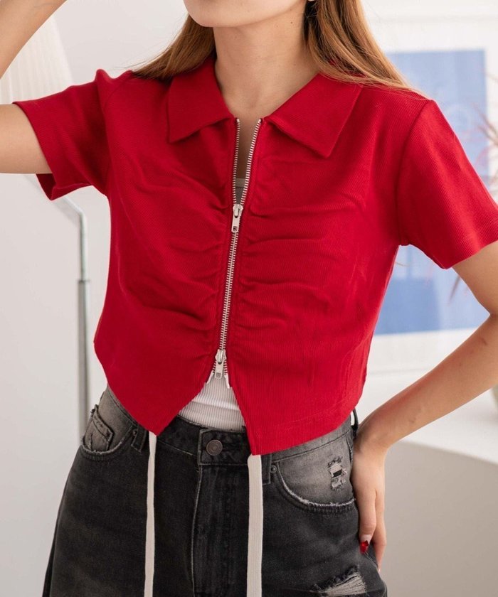 【ウィゴー/WEGO】のWZIPギャザートップス インテリア・キッズ・メンズ・レディースファッション・服の通販 founy(ファニー) https://founy.com/ ファッション Fashion レディースファッション WOMEN トップス・カットソー Tops/Tshirt シャツ/ブラウス Shirts/Blouses ロング / Tシャツ T-Shirts カットソー Cut and Sewn インナー Inner 春 Spring カットソー Cut And Sew キャミ Cami ギャザー Gather コンパクト Compact ショート Short シンプル Simple スマホ Smartphone タンク Tank 半袖 Short Sleeve S/S・春夏 Ss・Spring/Summer NEW・新作・新着・新入荷 New Arrivals おすすめ Recommend 夏 Summer |ID: prp329100004528372 ipo3291000000032020386