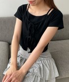【ウィゴー/WEGO】のキャミドッキングカーデトップス ブラック|ID: prp329100004528376 ipo3291000000032020408