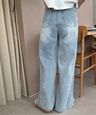 【ウィゴー/WEGO】のモチーフデニムタックパンツ デニム淡加工色|ID: prp329100004528387 ipo3291000000033264628