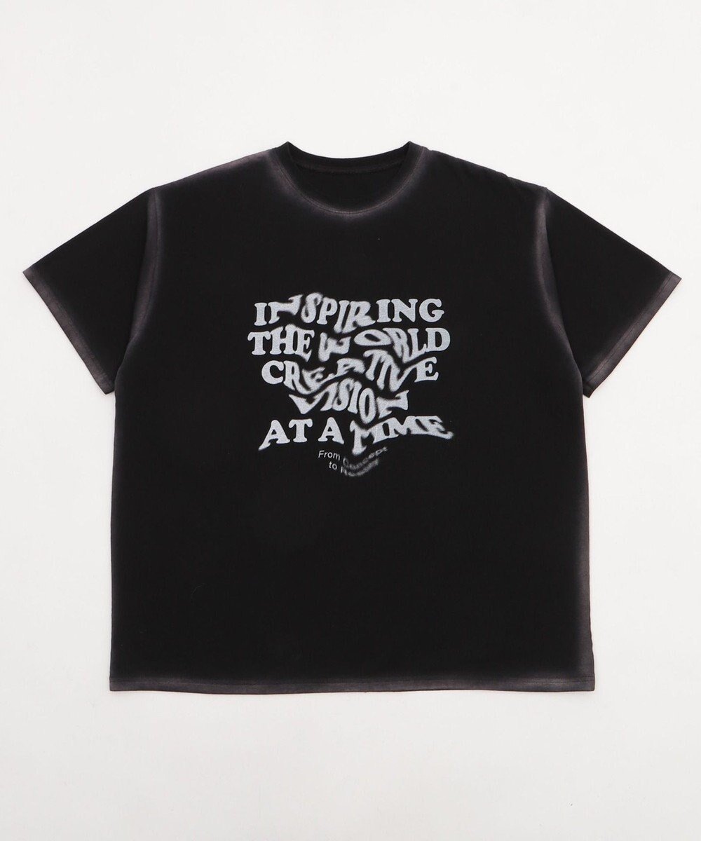 【ウィゴー/WEGO】のスプレーグラフィックBIGT インテリア・キッズ・メンズ・レディースファッション・服の通販 founy(ファニー) 　ファッション　Fashion　レディースファッション　WOMEN　トップス・カットソー　Tops/Tshirt　シャツ/ブラウス　Shirts/Blouses　ロング / Tシャツ　T-Shirts　カットソー　Cut and Sewn　NEW・新作・新着・新入荷　New Arrivals　おすすめ　Recommend　インナー　Inner　カットソー　Cut And Sew　グラフィック　Graphic　ショート　Short　スマホ　Smartphone　トレンド　Trend　モノトーン　Monotone　レース　Race　半袖　Short Sleeve　夏　Summer　春　Spring　S/S・春夏　Ss・Spring/Summer　ブラック|ID: prp329100004528393 ipo3291000000032020471
