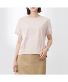 【ジェイ プレス/J.PRESS】の【WEB限定カラーあり・洗える】コットンスムース フレンチスリーブ カットソー ピンク系|ID: prp329100004528399 ipo3291000000032020505