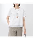 【ジェイ プレス/J.PRESS】の【WEB限定カラーあり・洗える】コットンスムース シアーデザイン カットソー ホワイト系|ID: prp329100004528404 ipo3291000000032020536
