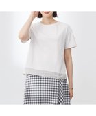 【ジェイ プレス/J.PRESS】の【WEB限定カラーあり・洗える】コットンスムース シアーデザイン カットソー グレージュ系|ID: prp329100004528404 ipo3291000000032020537