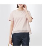 【ジェイ プレス/J.PRESS】の【WEB限定カラーあり・洗える】コットンスムース シアーデザイン カットソー ピンク系|ID: prp329100004528404 ipo3291000000032020538