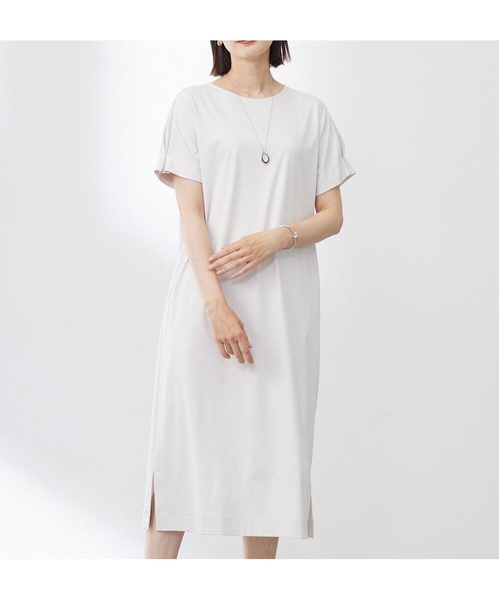 【ジェイ プレス/J.PRESS】の【WEB限定カラーあり・洗える】コットンスムース ドルマンスリーブ ワンピース インテリア・キッズ・メンズ・レディースファッション・服の通販 founy(ファニー) 　ファッション　Fashion　レディースファッション　WOMEN　ワンピース　Dress　アクセサリー　Accessories　春　Spring　洗える　Washable　シルケット　Mercerization　スリット　Slit　ポケット　Pocket　S/S・春夏　Ss・Spring/Summer　NEW・新作・新着・新入荷　New Arrivals　夏　Summer　エレガント 上品　Elegant　グレージュ系|ID: prp329100004528419 ipo3291000000032020602