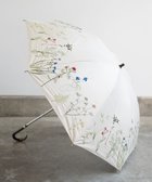 【アンドウール/AND WOOL】の〈一級遮光生地・晴雨兼用〉ボタニカル刺繍の日傘 (長傘タイプ) ベージュ|ID: prp329100004528432 ipo3291000000032020658