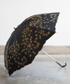 【アンドウール/AND WOOL】の〈一級遮光生地・晴雨兼用〉フェンネル刺繍の日傘 (長傘タイプ) ブラック|ID: prp329100004528435 ipo3291000000032020669
