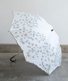 【アンドウール/AND WOOL】の〈一級遮光生地・晴雨兼用〉フェンネル刺繍の日傘 (長傘タイプ) ホワイト|ID: prp329100004528435 ipo3291000000032020670