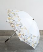 【アンドウール/AND WOOL】の〈一級遮光生地・晴雨兼用〉筆記帳刺繍の日傘 (長傘タイプ) ホワイト|ID: prp329100004528437 ipo3291000000032020677