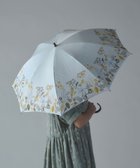 【アンドウール/AND WOOL】の〈一級遮光生地・晴雨兼用〉筆記帳刺繍の日傘 (長傘タイプ) ホワイト|ID: prp329100004528437 ipo3291000000032731114