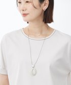 【ジェイ プレス/J.PRESS】のマーブルオーバルネックレス ライトグレー系|ID: prp329100004528442 ipo3291000000032020692