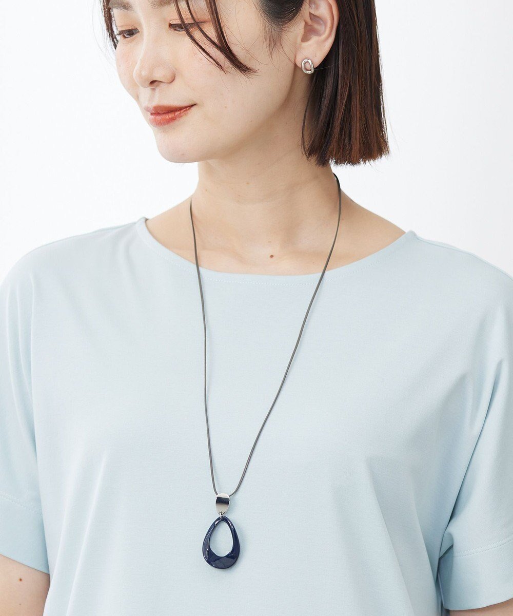 【ジェイ プレス/J.PRESS】のマーブルオーバルネックレス インテリア・キッズ・メンズ・レディースファッション・服の通販 founy(ファニー) 　ファッション　Fashion　レディースファッション　WOMEN　ジュエリー　Jewelry　ネックレス　Necklaces　NEW・新作・新着・新入荷　New Arrivals　アクセサリー　Accessories　オーバル　Oval　シルバー　Silver　シンプル　Simple　ネックレス　Necklace　マーブル　Marble　メタル　Metal　リュクス　Luxe　夏　Summer　ネイビー系|ID: prp329100004528442 ipo3291000000032020696