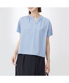 【ジェイ プレス/J.PRESS】の【洗える・接触冷感】プレーティングジャージー バンドカラー カットソー スモーキーブルー系|ID: prp329100004528444 ipo3291000000032020706