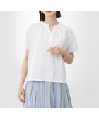 【ジェイ プレス/J.PRESS】の【洗える・接触冷感】プレーティングジャージー バンドカラー カットソー ホワイト系|ID: prp329100004528444 ipo3291000000035558299