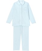 【ウィング/Wing】の【肌感®パジャマ】 長袖・長ズボン ピマ綿100% やわらかな肌ざわり 水玉柄 ウィング/ワコール EP3002 サックス|ID: prp329100004528448 ipo3291000000032020729
